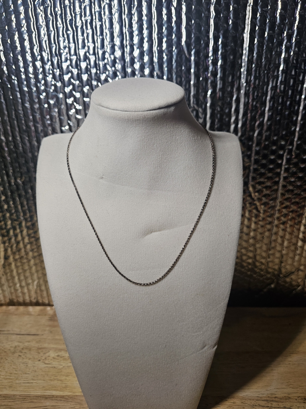 Sterling Silver 925 Rope Necklace - 16in